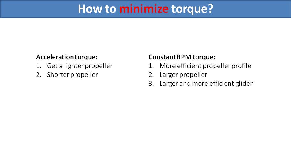 how to minimize paramotor torque