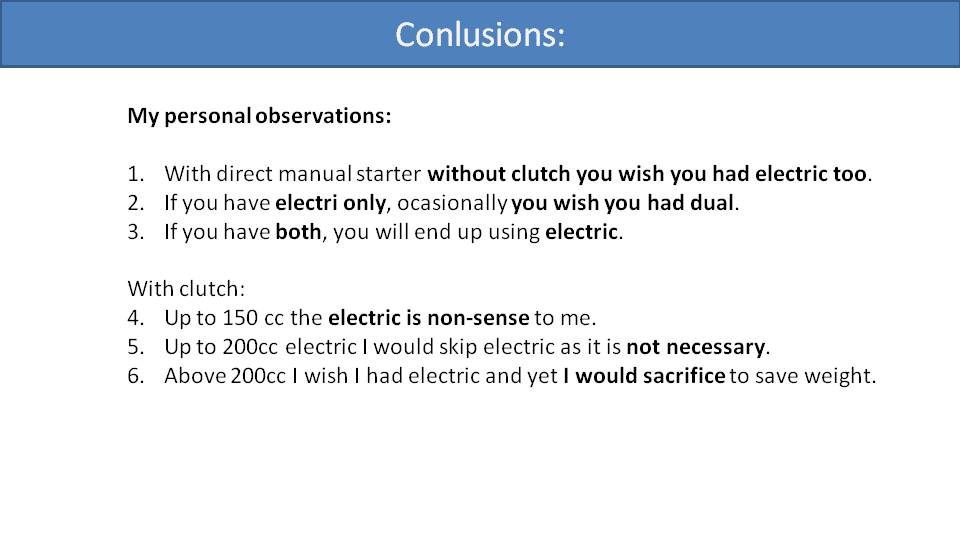 Manual or Electric Starter for Paramotor 4