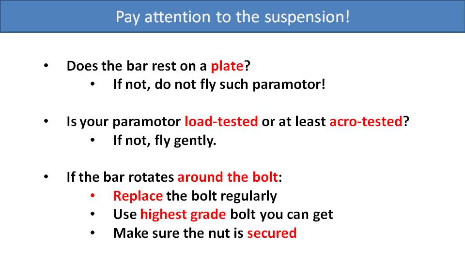 Paramotor Suspension System Strength 5